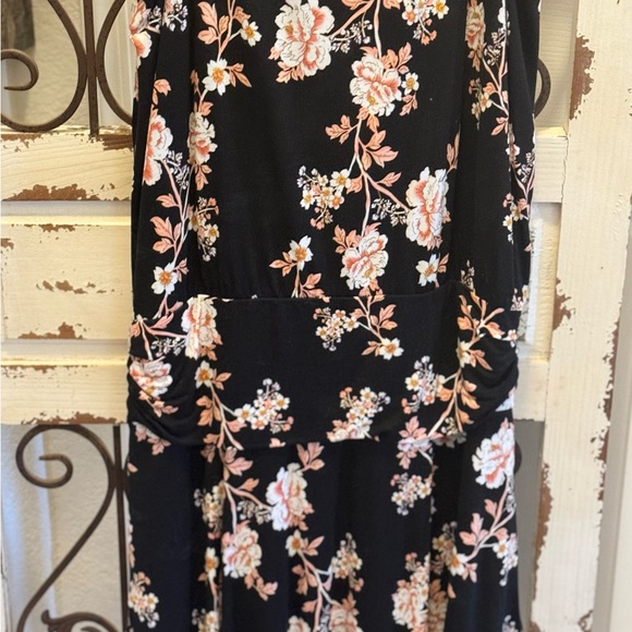 NWT LASCANA ADJUSTABLE FLORAL TANK DRESS. 2-in-one look - Picture 5 of 9